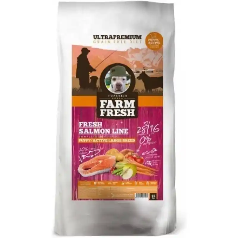 Novinka Farm Fresh Salmon Line Puppy/Active Large Breed 15kg