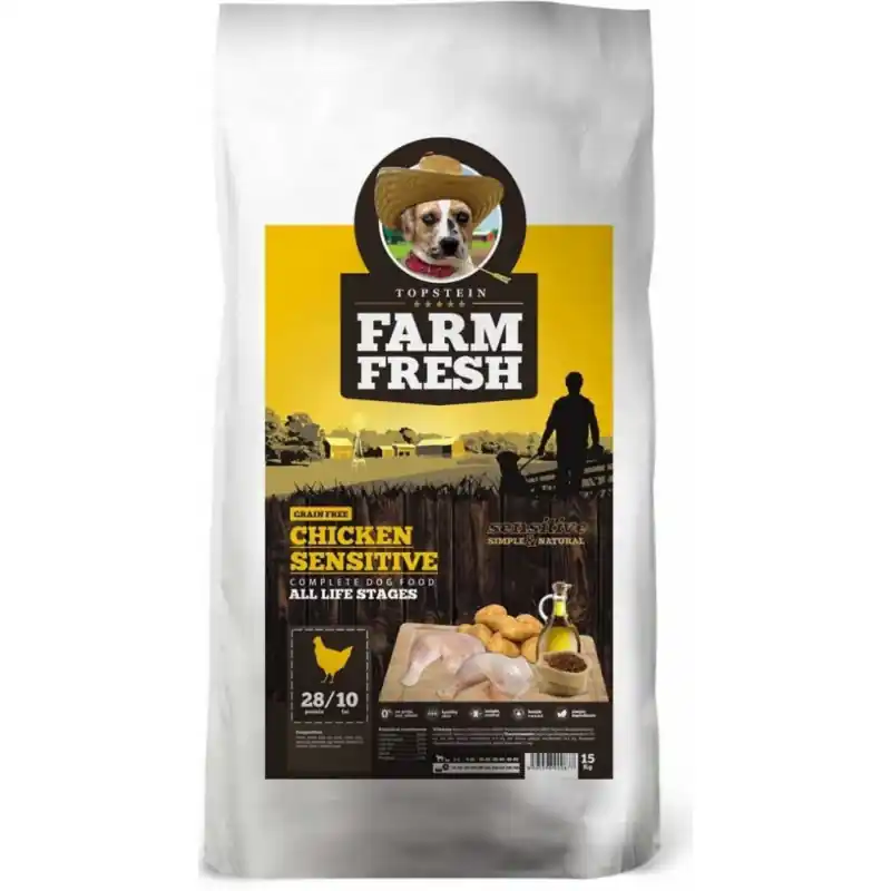 Přímo Od Výrobce Farm Fresh Chicken Sensitive GF All stages 15kg