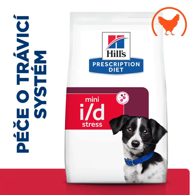 Hill‘s PD Dog I/D Gastrointestinal Stress Mini Chicken 6kg Nová Kolekce
