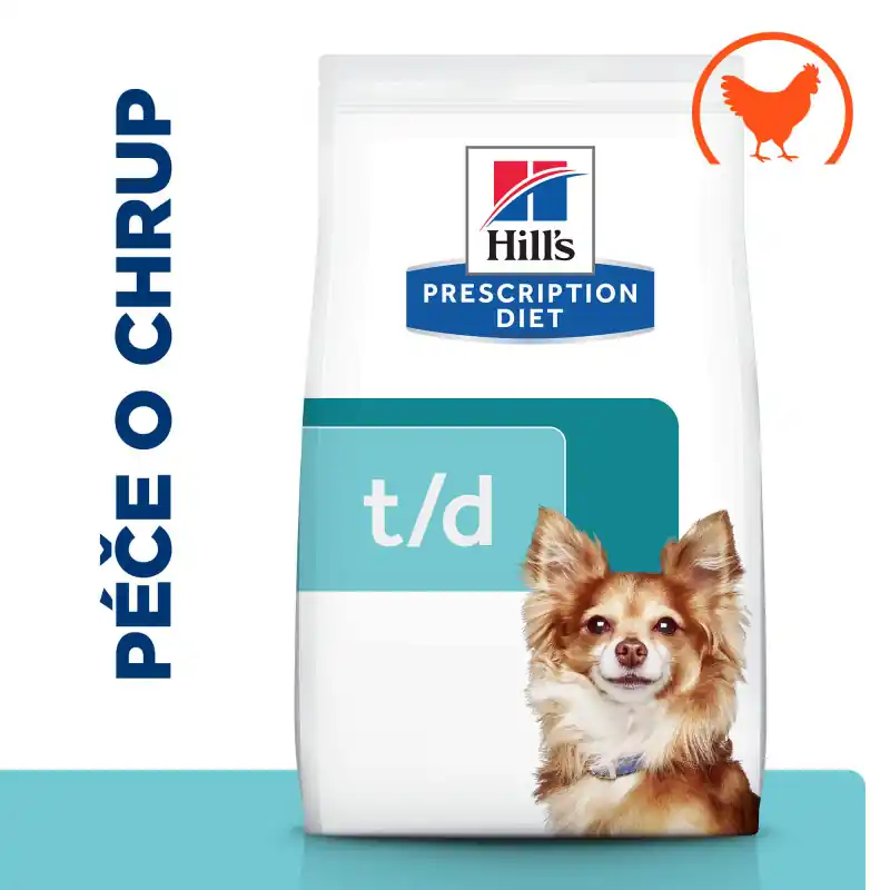 Autentický Hill‘s PD Dog T/D Dental Care Mini Chicken 3kg