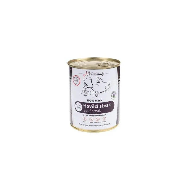 All Animals DOG hovězí steak 800g Výhodná Nabídka