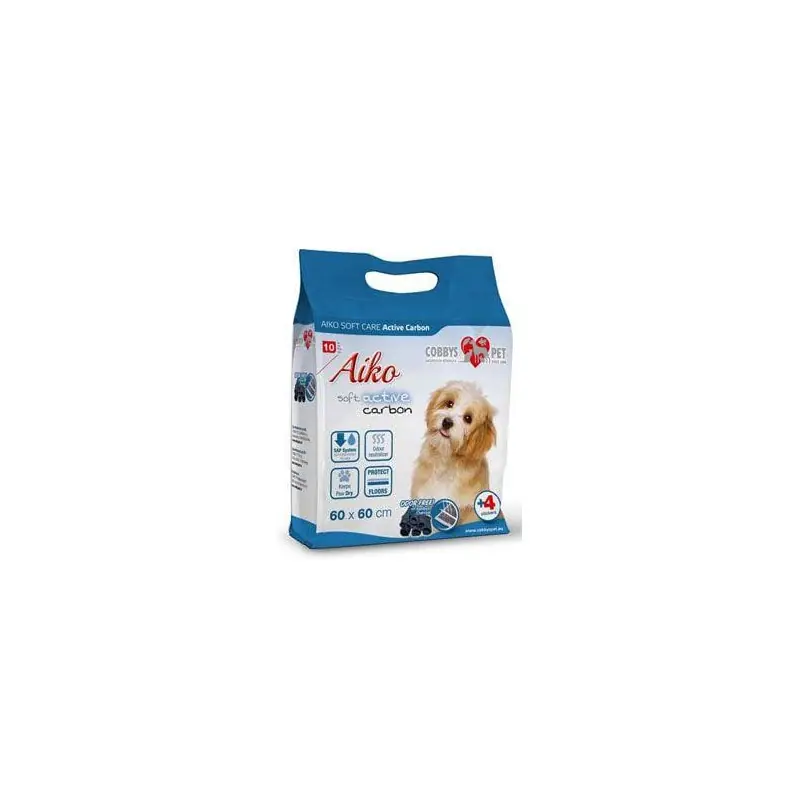 Plenky pro psy Aiko Soft Care ActivCarbon 60x60cm 10ks Rychlé Dodání