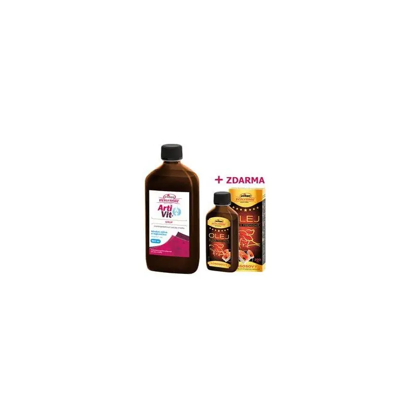 Cenově Výhodný VITAR Veterinae ArtiVit Sirup 500ml+losos.olej 200ml