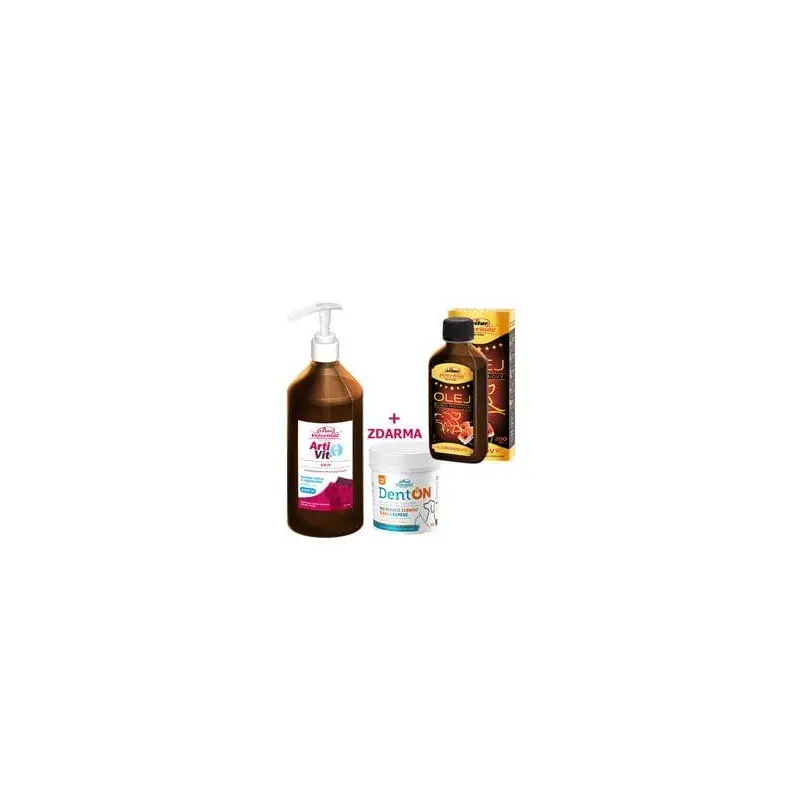 VITAR ArtiVit Sirup 1000ml+DentON100+losos olej 200ml Omezená Nabídka