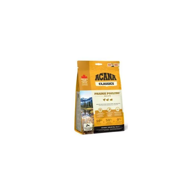 Tovární Cena Acana Dog Prairie Poultry Classics 2kg NEW
