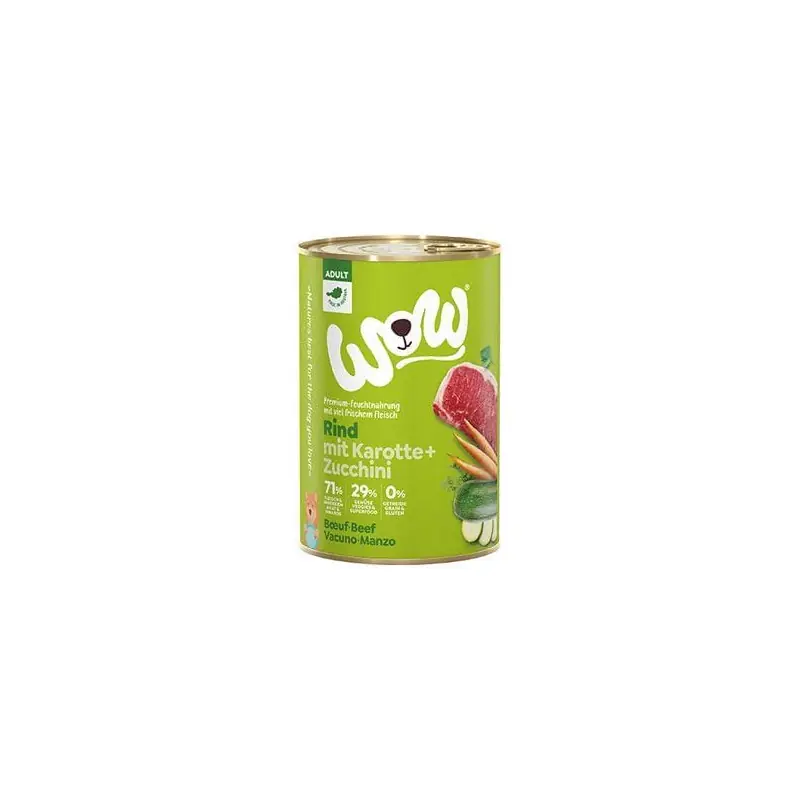 WOW konzerva Hovězí s karotkou Adult 400g Nejlepší Volba