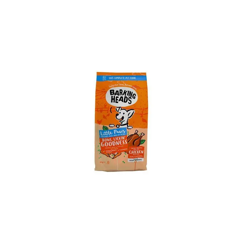 Přímo Od Výrobce BARKING HEADS Little Paws Bowl Lickin Good Chick 6kg