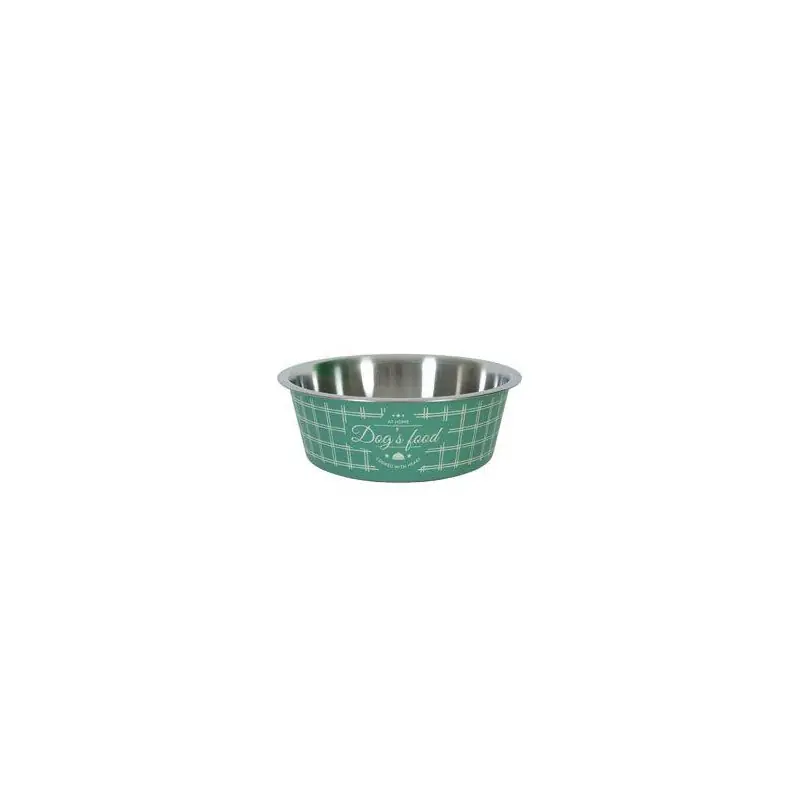 Autentický Miska nerez pes FOOD DOG 1,7l zelená Zolux
