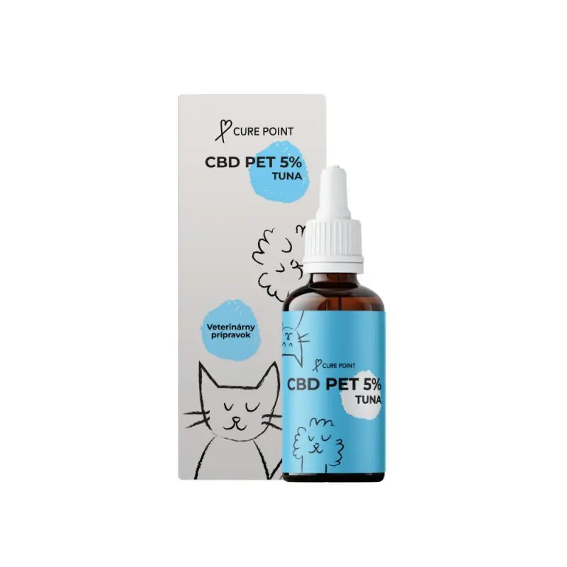Cure Point CBD PET 5% Olej pro psy Tuna 10ml Top Prodej