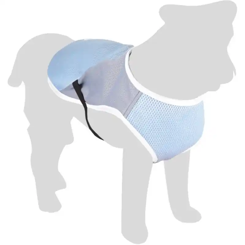 Akce Flamingo Chladící vesta pro psy modro/šedá L 40cm