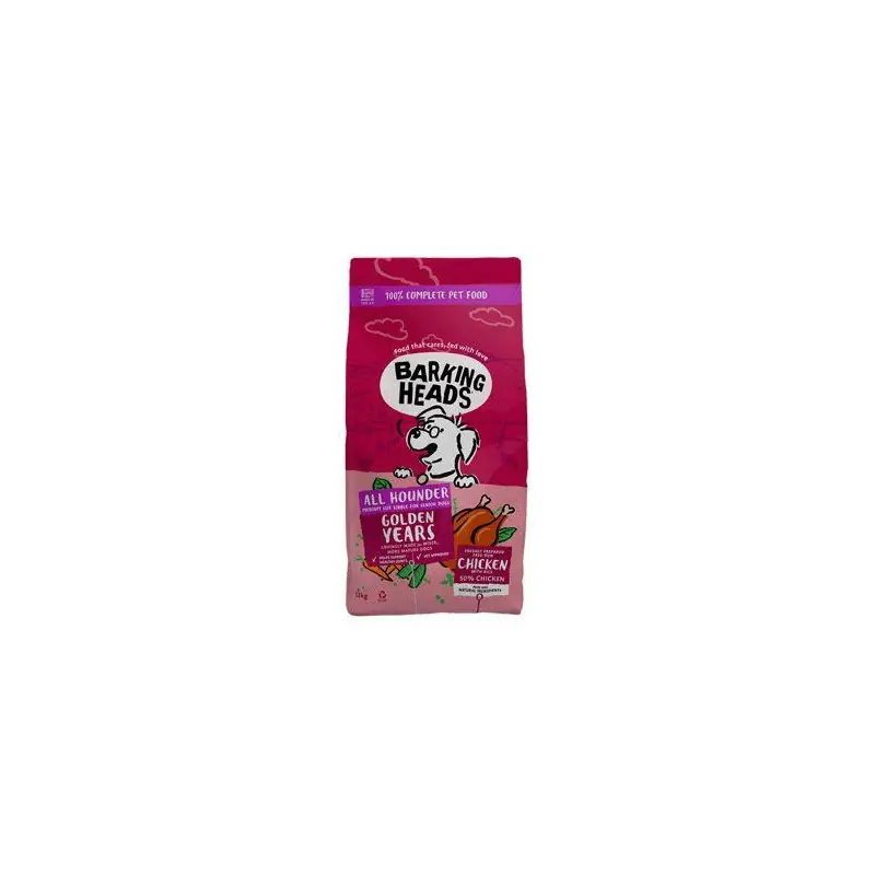 BARKING HEADS All Hounder Golden Years Chicken 12kg Poslední Šance