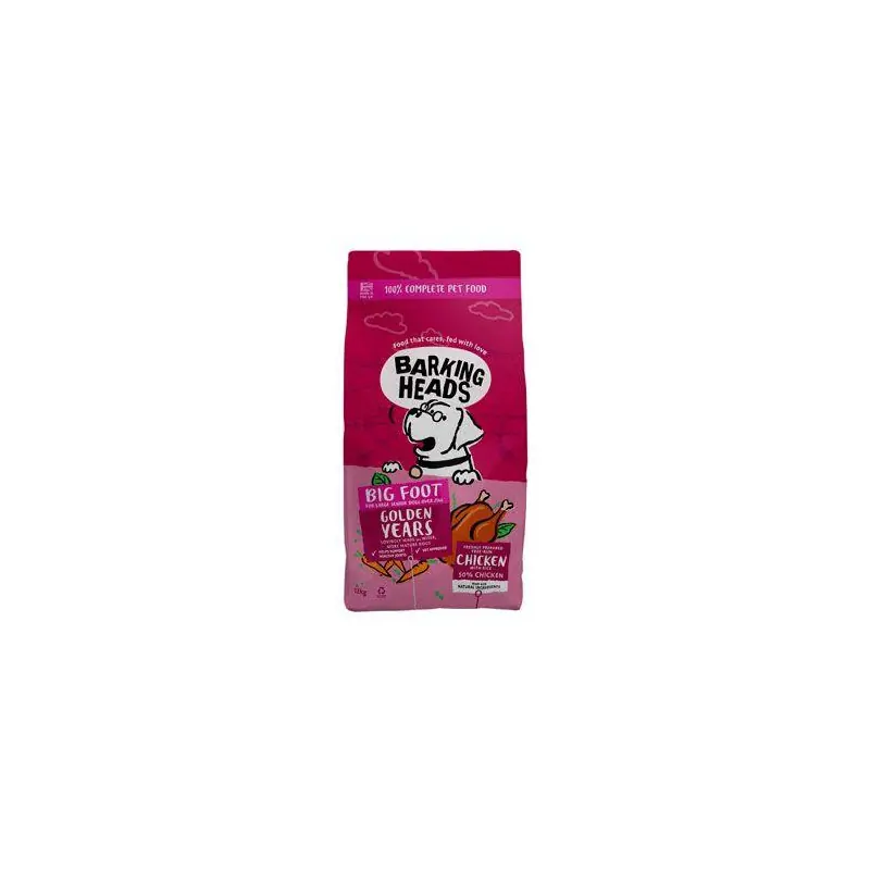 BARKING HEADS Big Foot Golden Years Chicken 12kg Jen Po Omezenou Doba