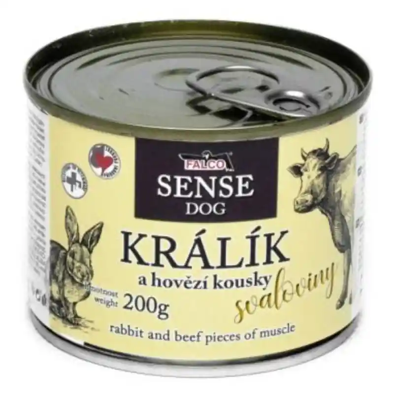 Sokol Falco SENSE DOG králík a hovězí 200g Kup Teď