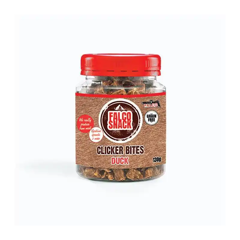 Sokol Falco Snack - Clicker Bites kachní 130g Hit Sezóny