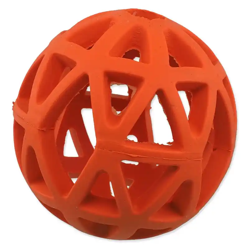 Poslední Šance Hračka Dog Fantasy míček děrovaný oranžový 9cm