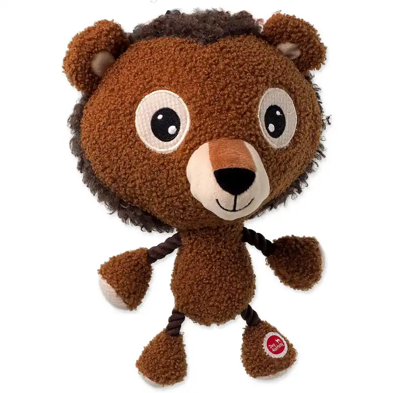 Akční Nabídka Hračka Dog Fantasy Big head lev plyšový pískací 30cm