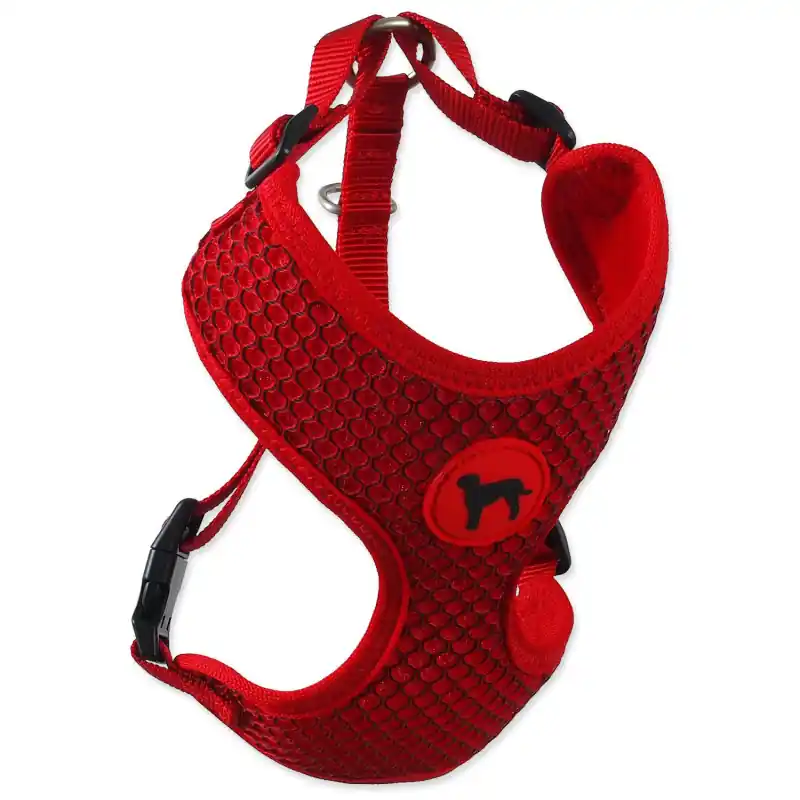 Super Cena Postroj Active Dog Mellow M červený 1,5x40-55cm