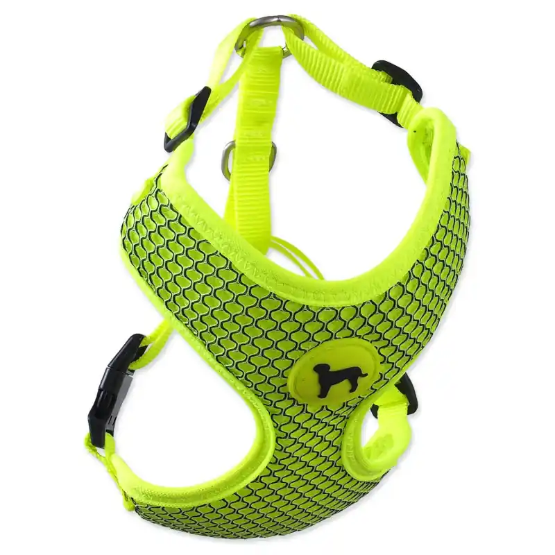 Cenový Hit Postroj Active Dog Mellow S limetka 1,5x35-47cm