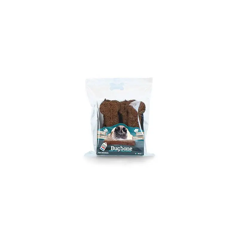 Pochoutka pes Bugbone Large kost s hmyzem 6x45g Nakupujte Hned