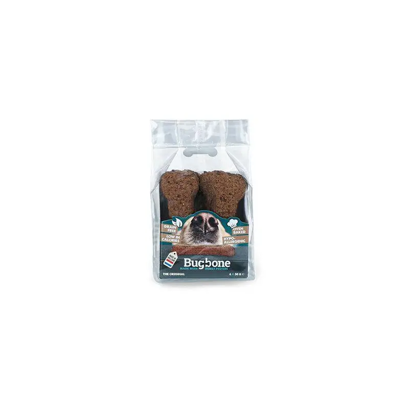 Jen Po Omezenou Doba Pochoutka pes Bugbone Medium kost s hmyzem 6x30g