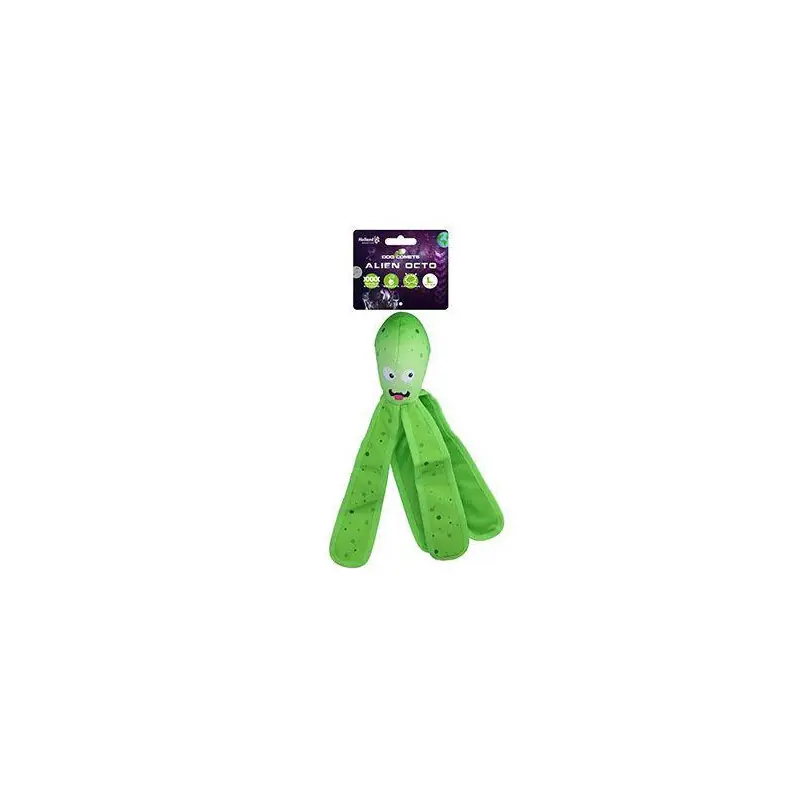 Novinka Hračka pes Dog Comets Alien Octo L 37cm zelená