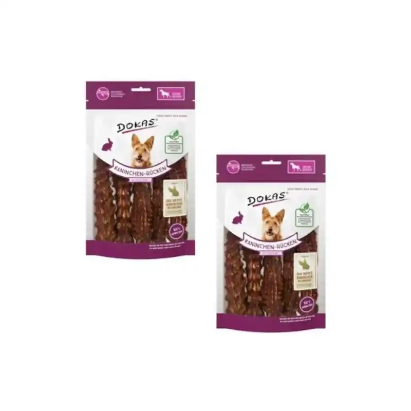 Nakupujte Hned Dokas Dog - Králičí hřbet s kostí 2x120g