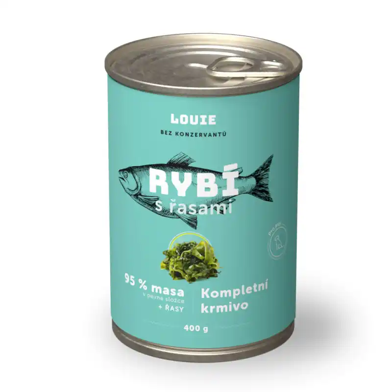 Konz. LOUIE rybí s řasami 400g Jen Po Omezenou Doba
