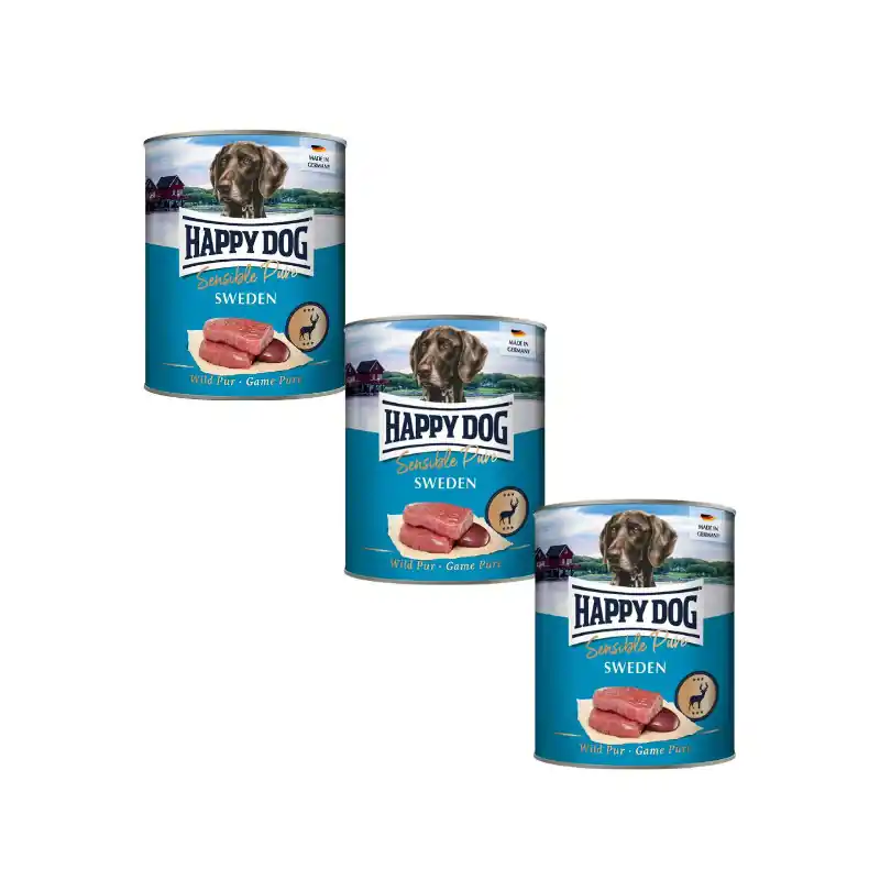 Happy Dog konz. Wild Pur Sweeden zvěřina 3x800g Značkový