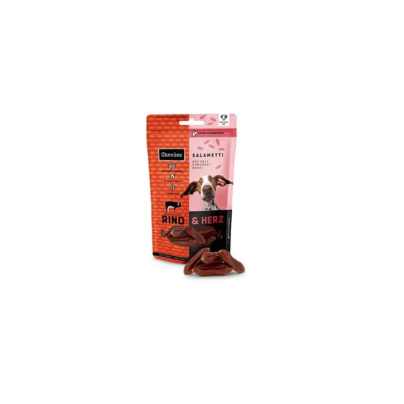 Cenově Výhodný Chewies Salametti Hovězí maso a srdce 60g