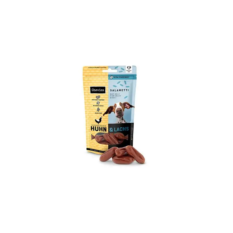 Chewies Salametti Kuřecí maso a losos 60g Cenově Výhodný