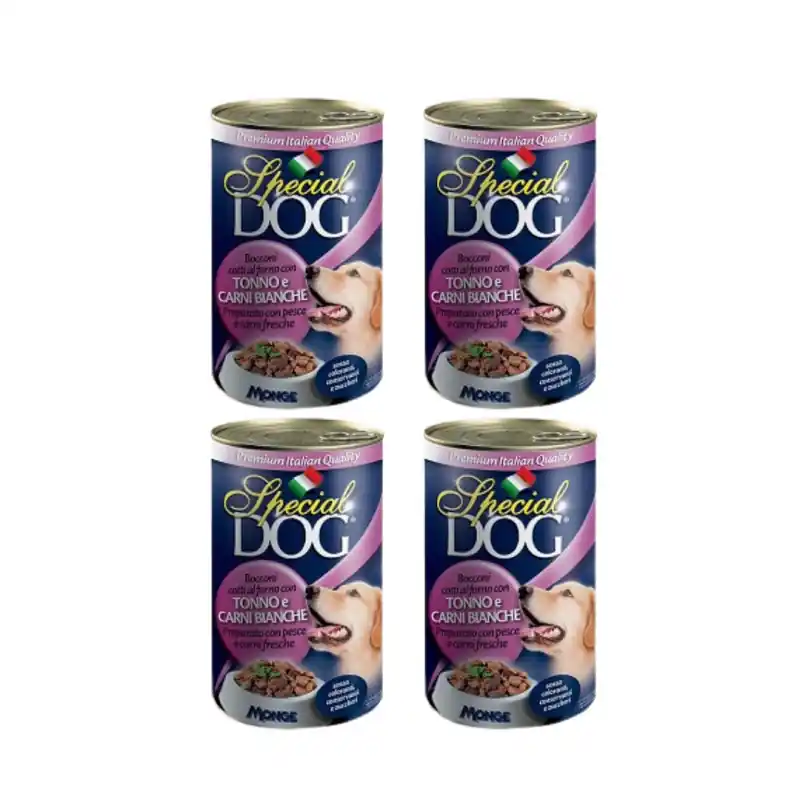 Nejlepší Volba Monge Special Dog with Tuna/Poultry konz. 4x1275g