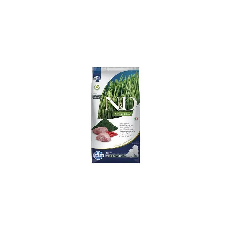 Kup Teď N&D SPIRULINA DOG Puppy M/L Lamb & Wolfberry 7kg