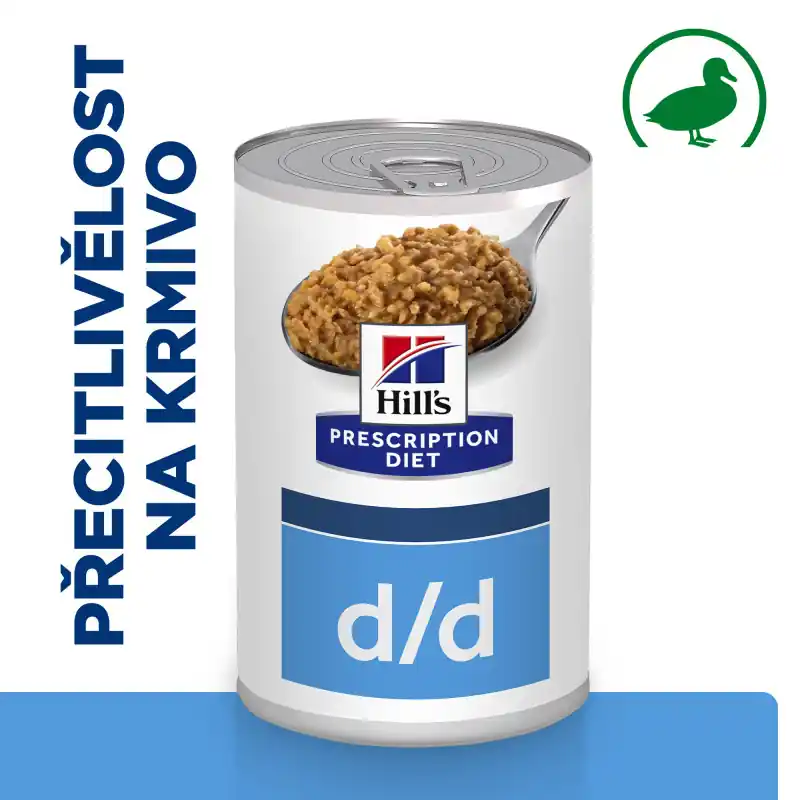 Pouze Dnes Hill‘s PD Dog D/D Alergen Free Skin & Food Sensitive Duck konz. 370g