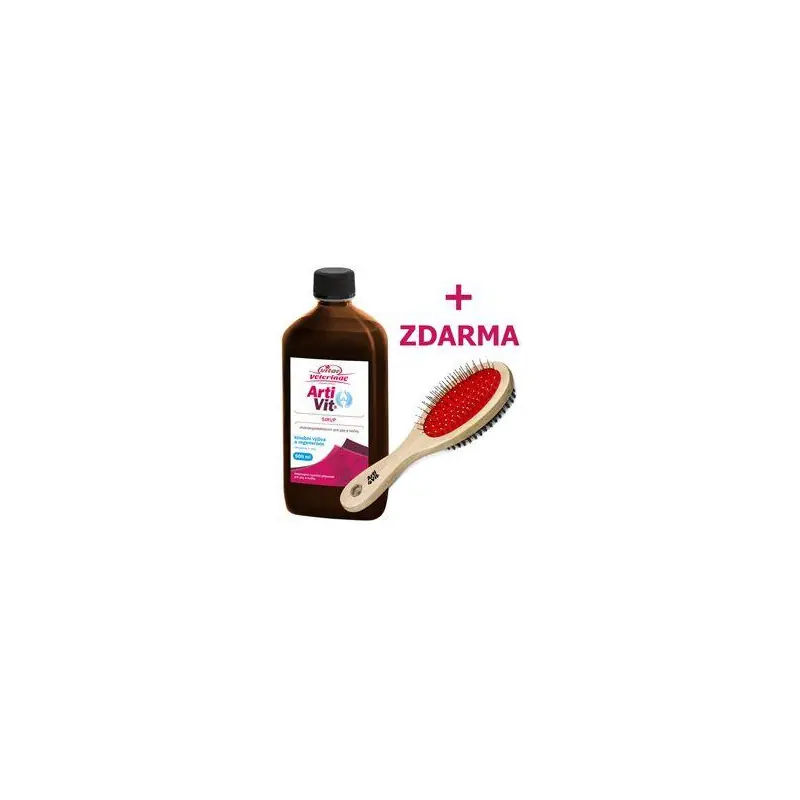Pouze Dnes VITAR Veterinae ArtiVit Sirup 500ml+kartáč pro psy
