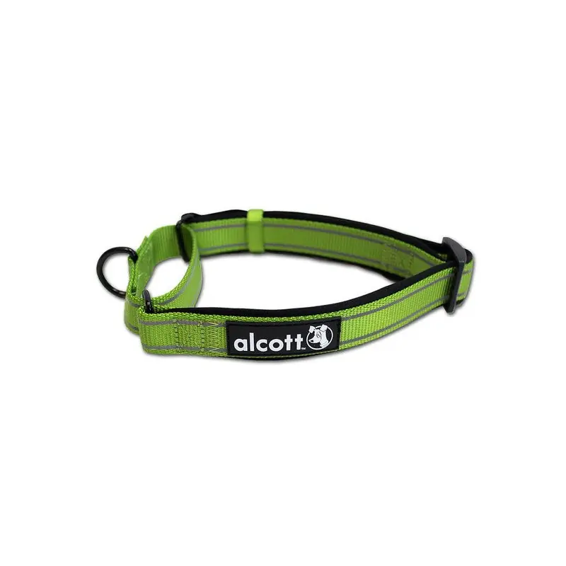 Cenově Výhodný Alcott Reflexní obojek pro psy Martingale zelený velikost L