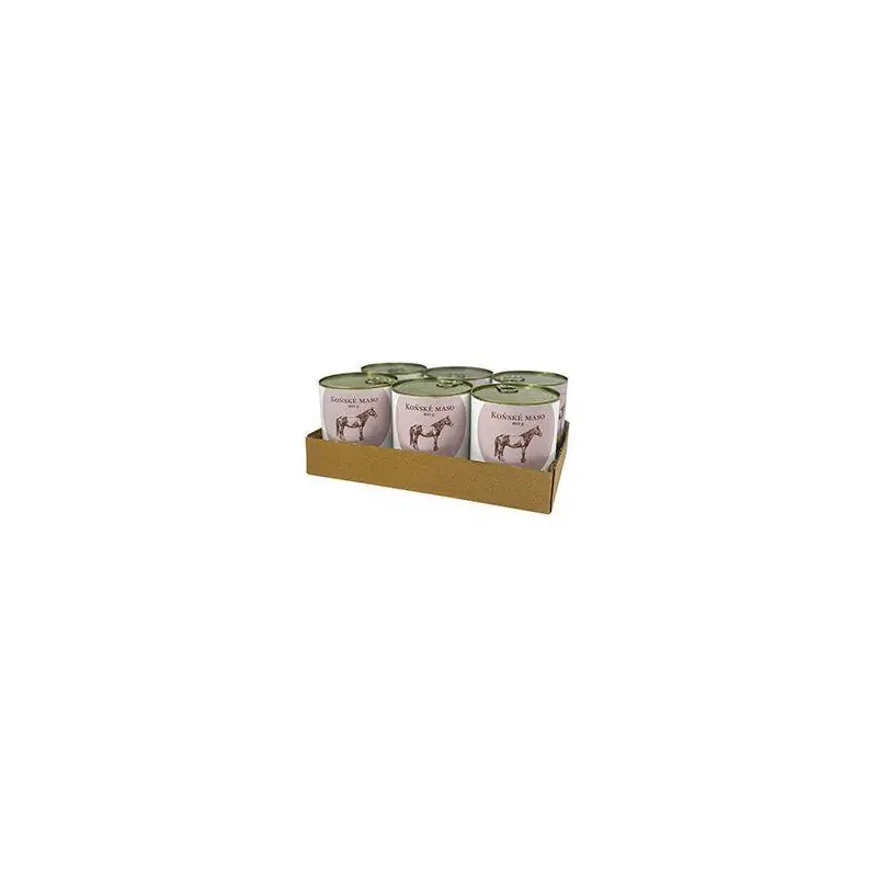 BOHEMIA MASO Koňské ve vlastní šťávě SIX PACK 6x800g Zlevněný