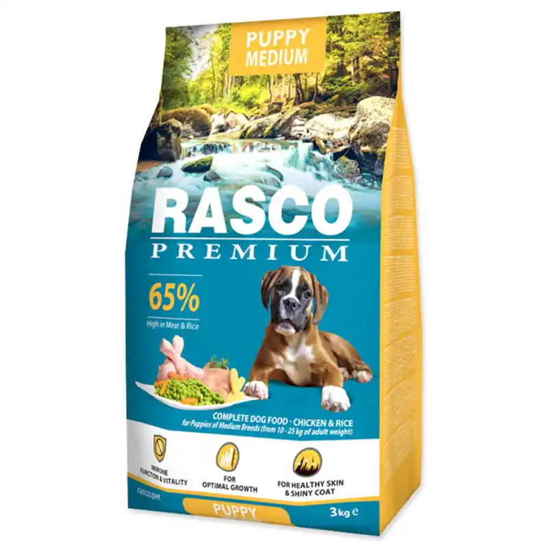 RASCO Dog Premium Puppy/Junior Medium 3kg Koupit Online