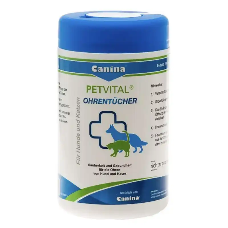 Akční Cena Canina PETVITAL Ohrenfeuchttücher vlhč.uť. 120ks