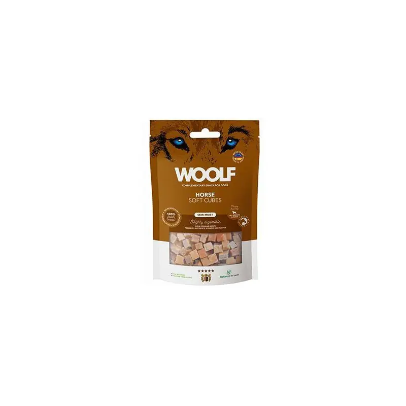 Horká Nabídka WOOLF pochoutka Soft Cubes Horse 100g