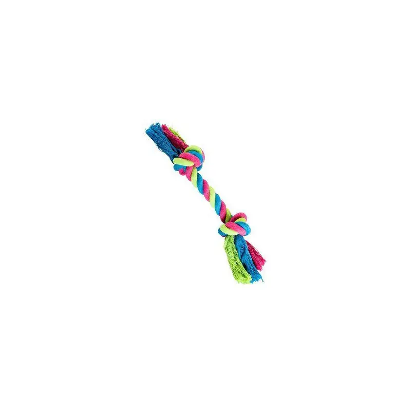 Rychlé Dodání Hračka pes Uzel bavlněný 36cm/210g růžová/modrá HipHop