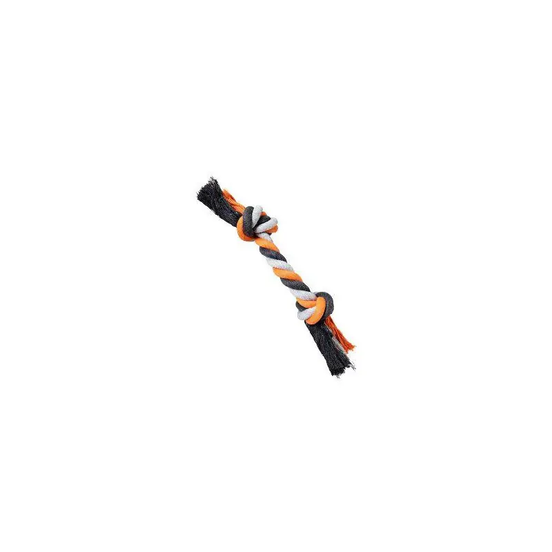 Hračka pes Uzel bavlněný 25cm/75g šedá/oranžová HipHop Akční Nabídka