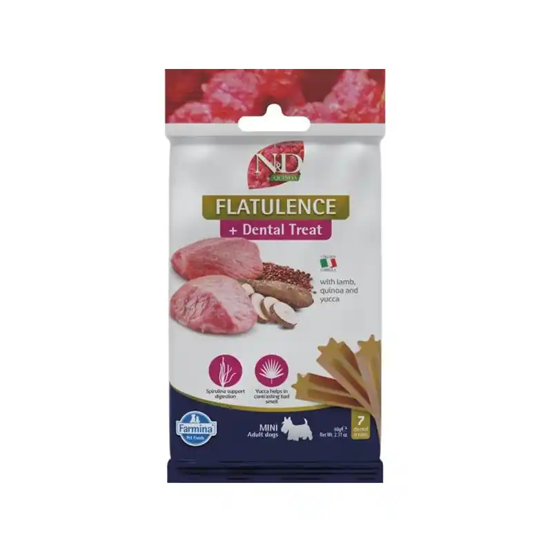 Levný N&D QUINOA Dog Dental Snack Flatulence Mini 60 g