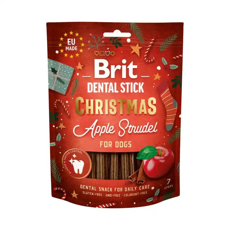 Speciální Cena Brit Care Dog Vánoční dentální pamlsky 250g