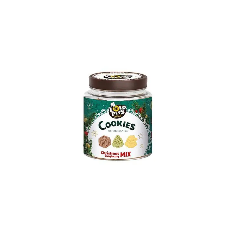 Aktuální Vánoční MIX sušenek pro psy, dóza 240g TR