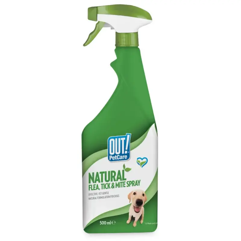 OUT! sprej proti klíšťatům blechám a roztočů psy 500ml Top Prodej