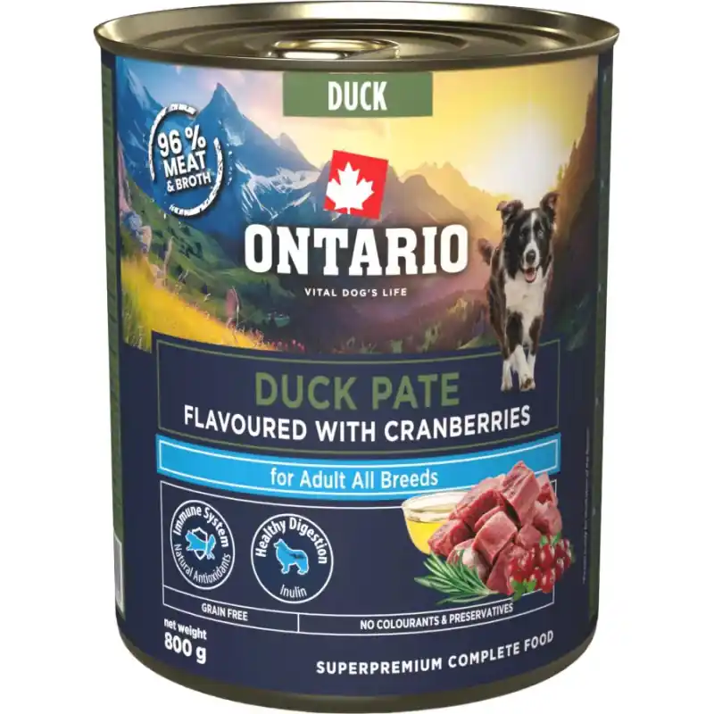 ONTARIO konz.Adult kachní pate s příchutí brusin.800g Značkový