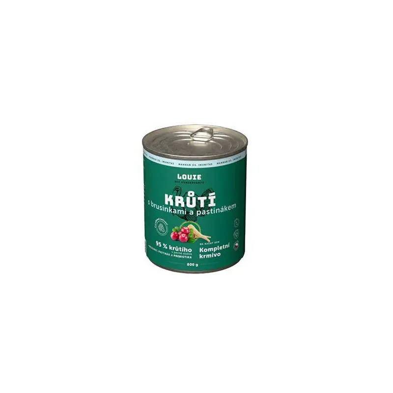 Louie Dog konz. Krůtí s brus.pastinák,prebiotiky 800g Oblíbený