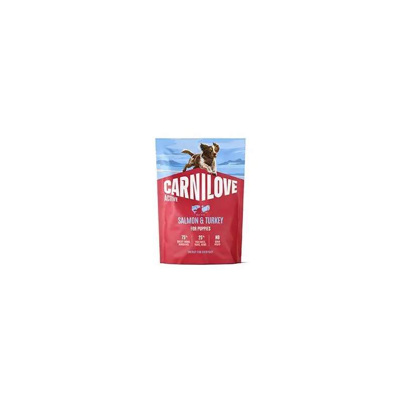 Levný Carnilove Dog Active Dry Salmon&Turkey Puppies 1,5kg