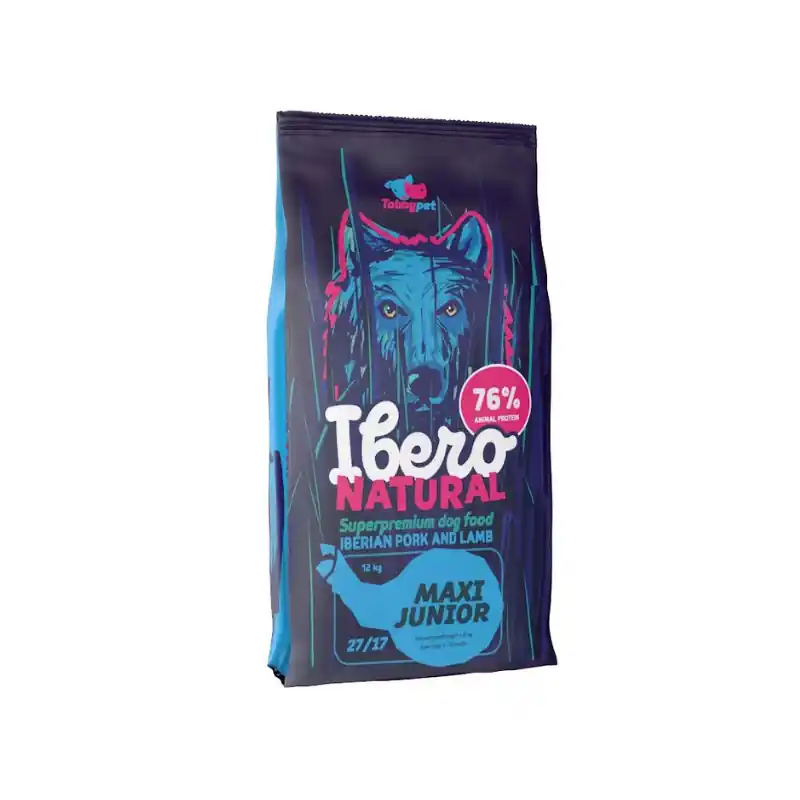 Ibero NATURAL dog Maxi Junior Pork & Lamb 12kg Oblíbený