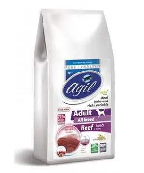 Agil Adult All Breed Low Grain Beef,Lamb,Tuna - 10 kg - 769 Kč Super Cena